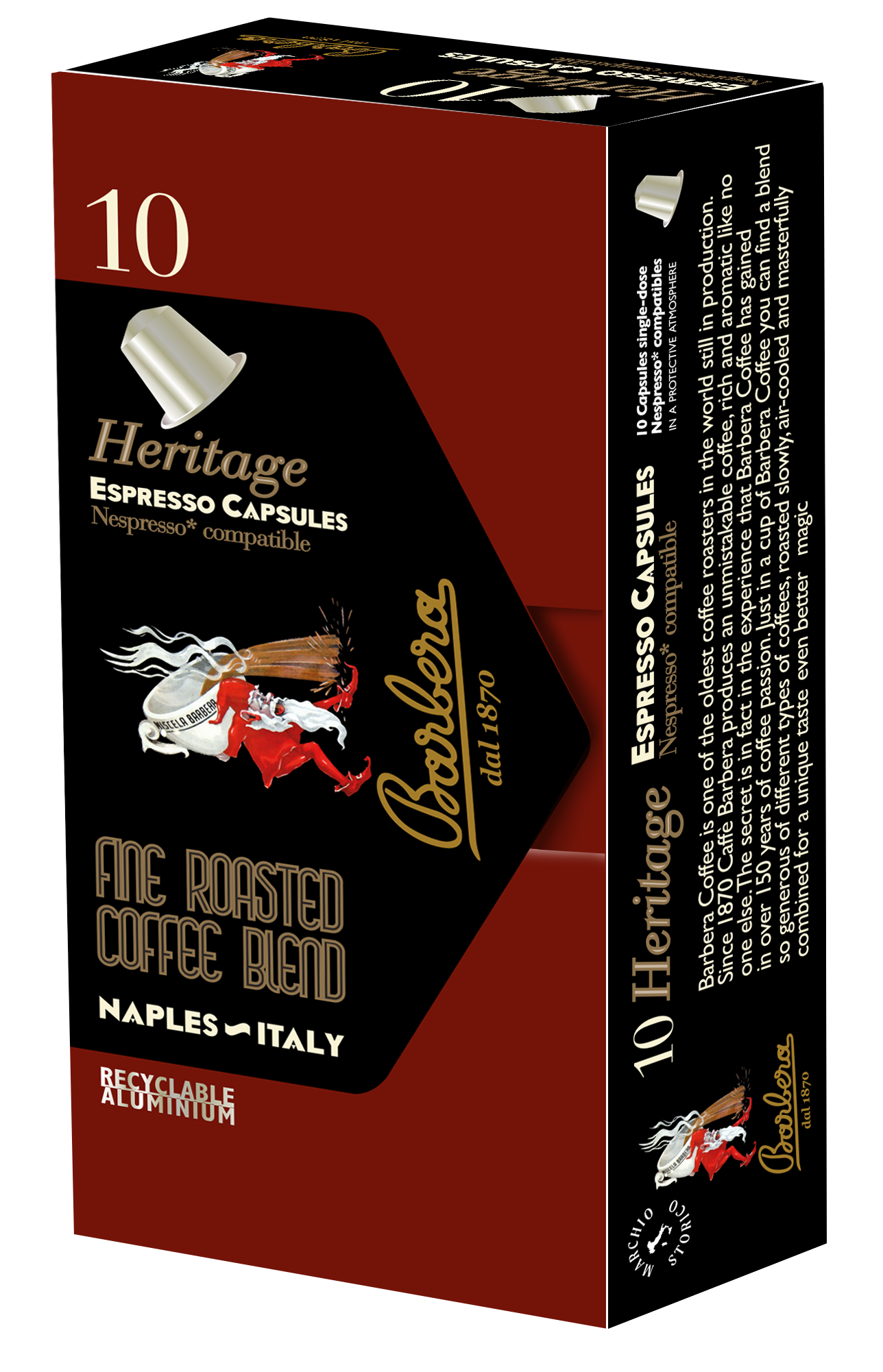Barbera Heritage Nespresso®* kompatibla kapslar
