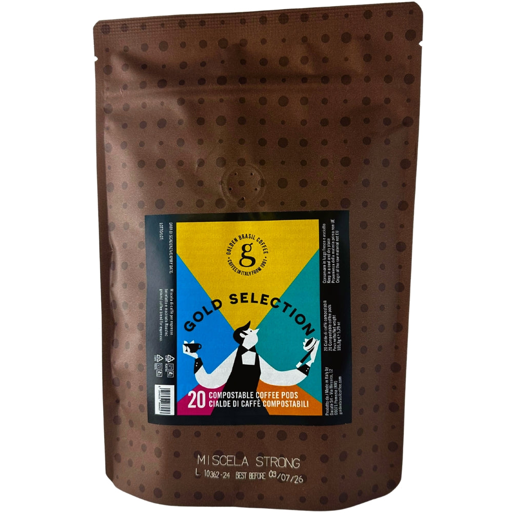 Golden Brasil Oro löst förpackade ESE Pods