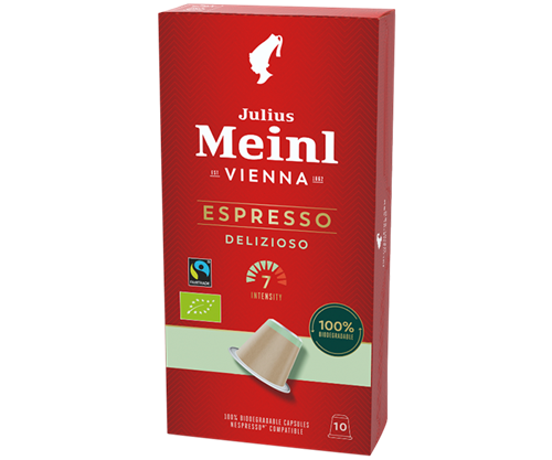 Julius Meinl Delizioso - BIO Fairtrade Nespresso®*-kompatibla kapslar