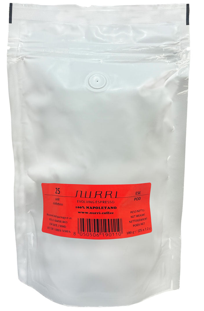 Nurri 100% Napoletano ESE pads utan förpackning