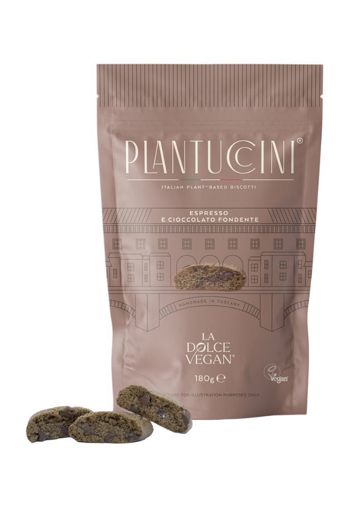 Plantuccini Cantucci Espresso & Mörk Choklad vegansk