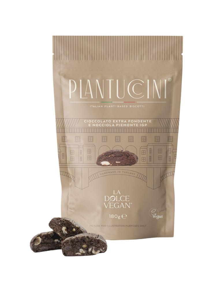 Plantuccini Cantucci Mörk Choklad & Hasselnöt vegansk