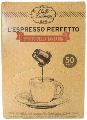 Diemme Nespresso®* kompatibla kapslar Spirito della Tanzania