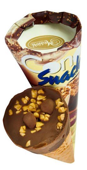 Messori - chokladvåffla med nougat och hasselnötter