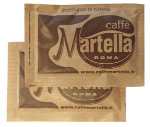 Martella kaffe, brunt socker, ca. 190 stycken i påse